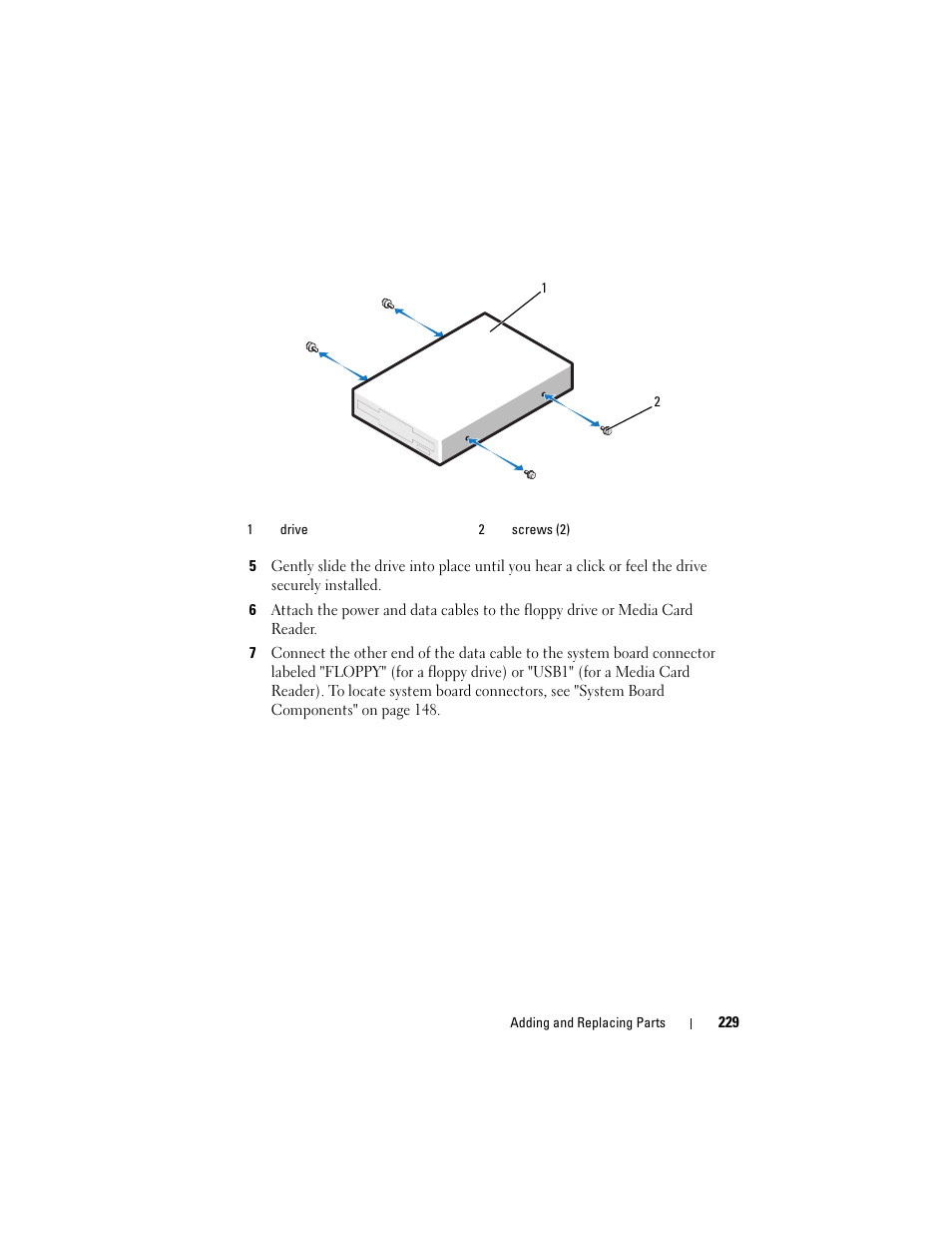 Dell Precision T3400 (Late 2007) User Manual | Page 229 / 290