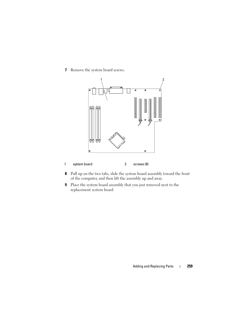 Dell Precision T3400 (Late 2007) User Manual | Page 259 / 290