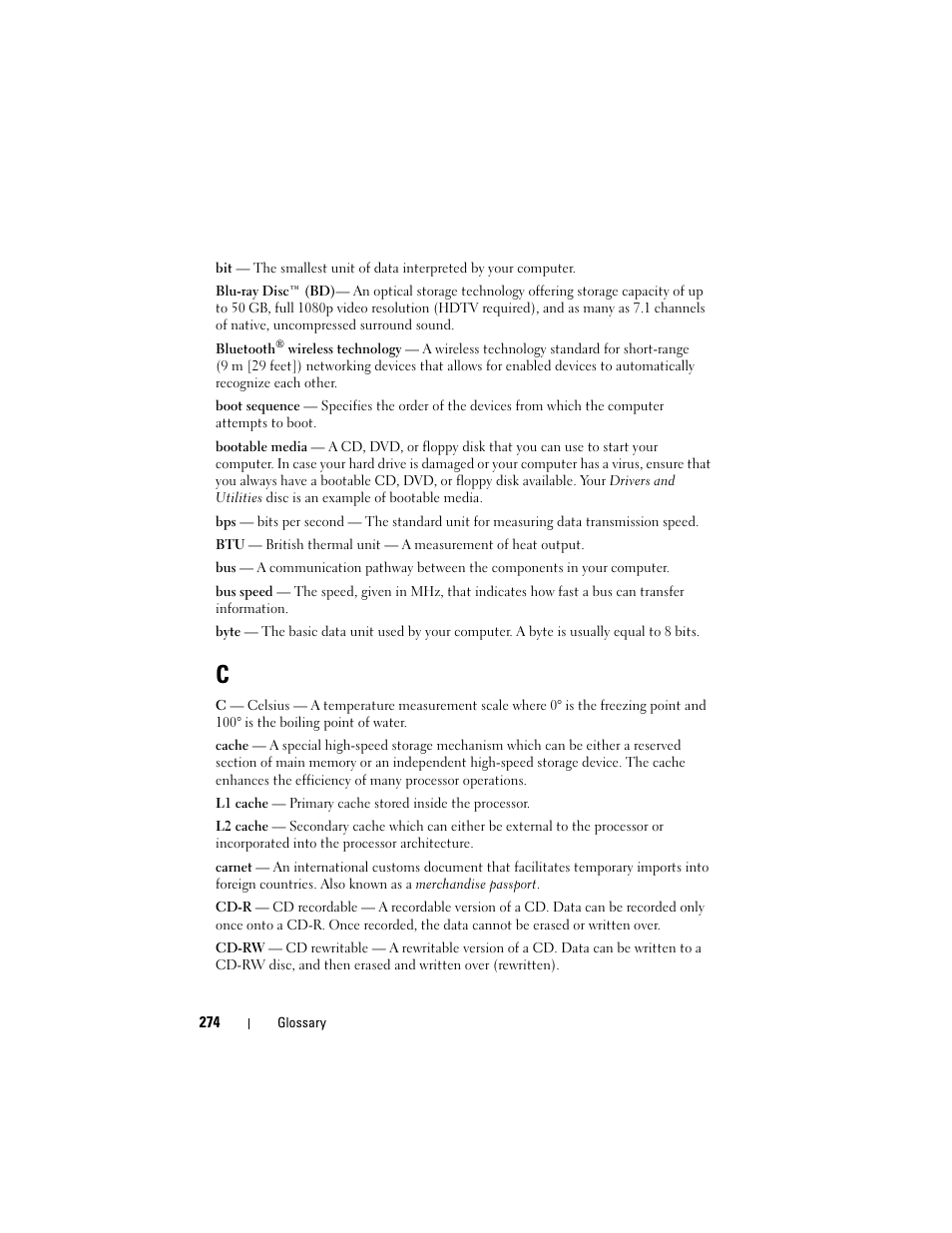 Dell Precision T3400 (Late 2007) User Manual | Page 274 / 290