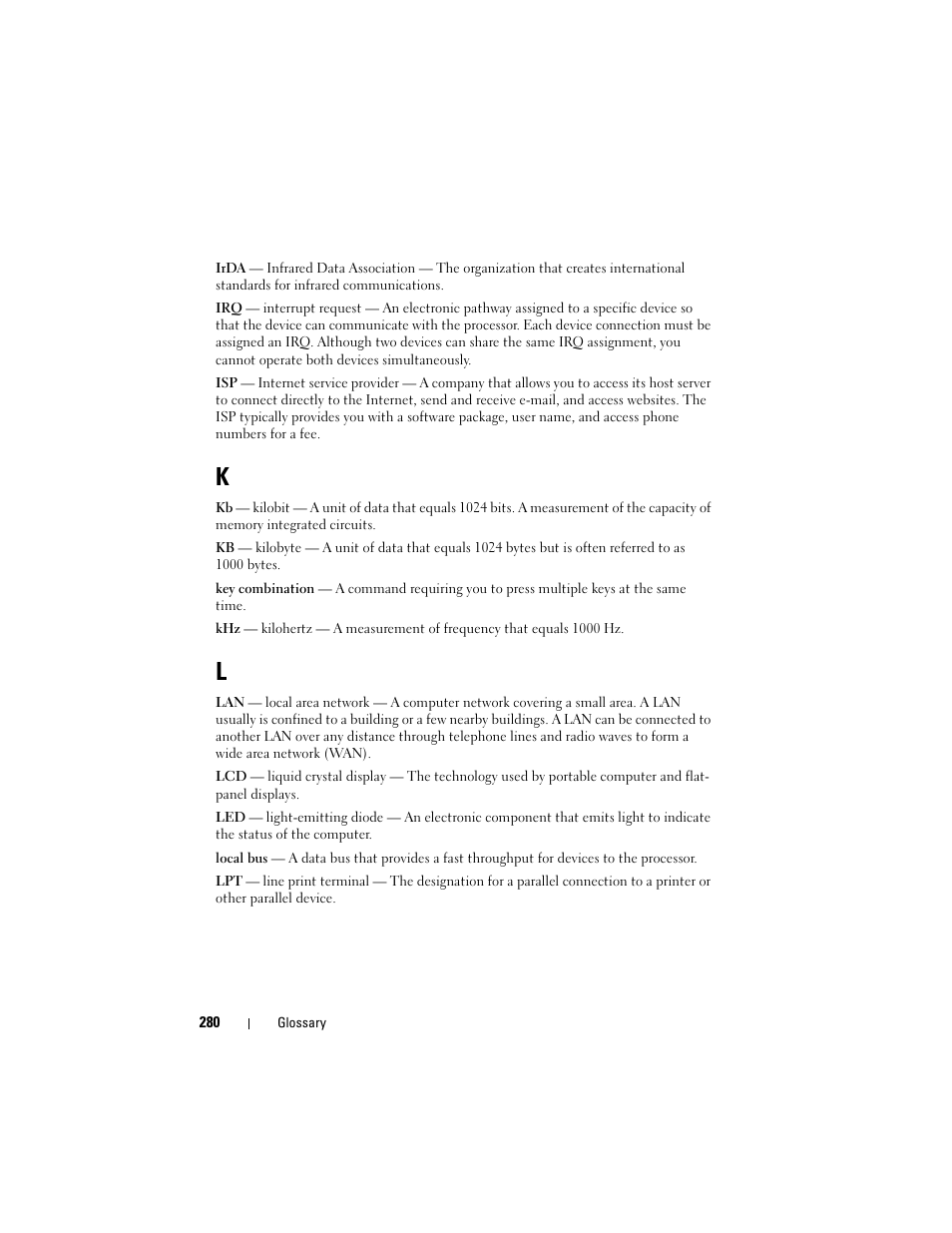 Dell Precision T3400 (Late 2007) User Manual | Page 280 / 290