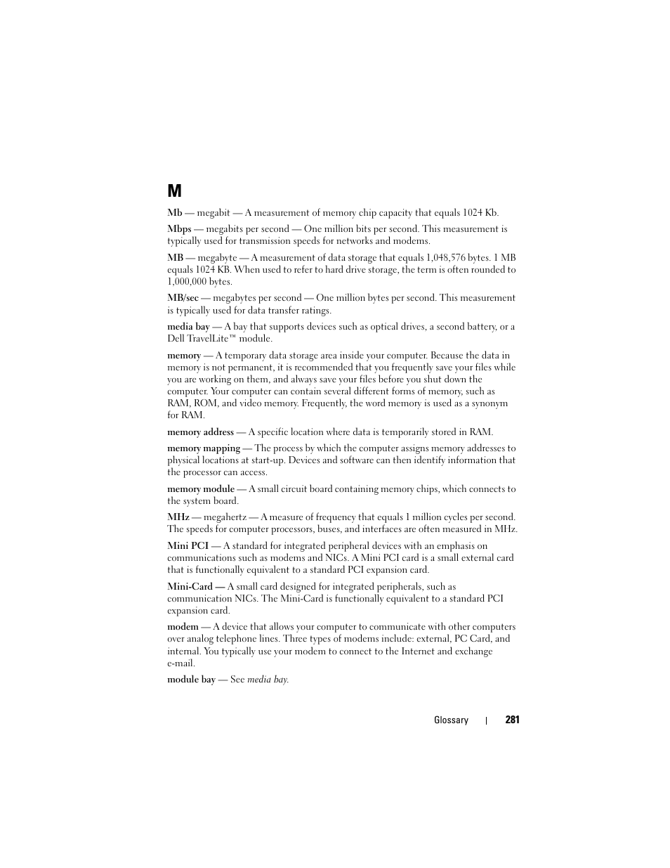 Dell Precision T3400 (Late 2007) User Manual | Page 281 / 290