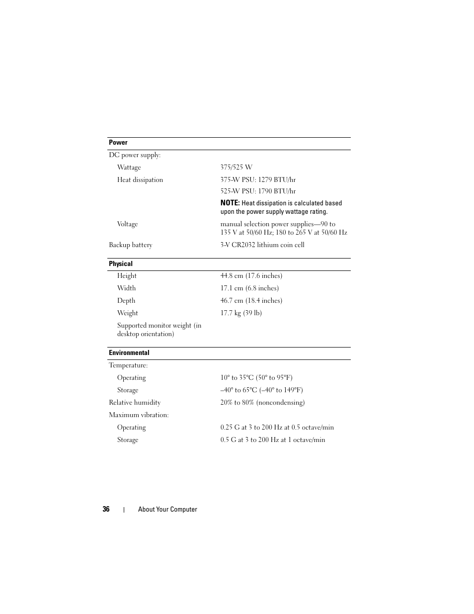 Dell Precision T3400 (Late 2007) User Manual | Page 36 / 290