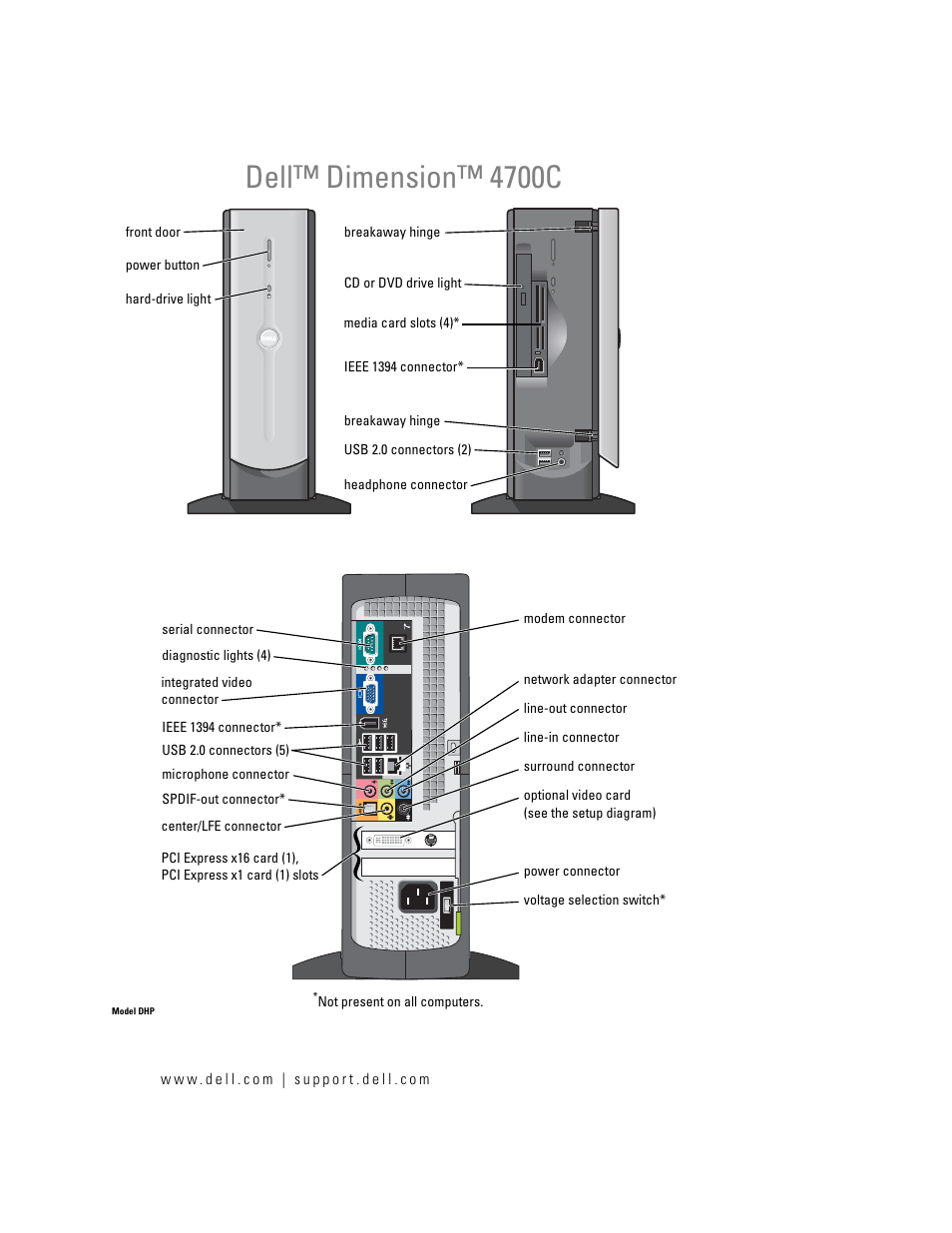 Dell Dimension 4700C User Manual | 116 pages