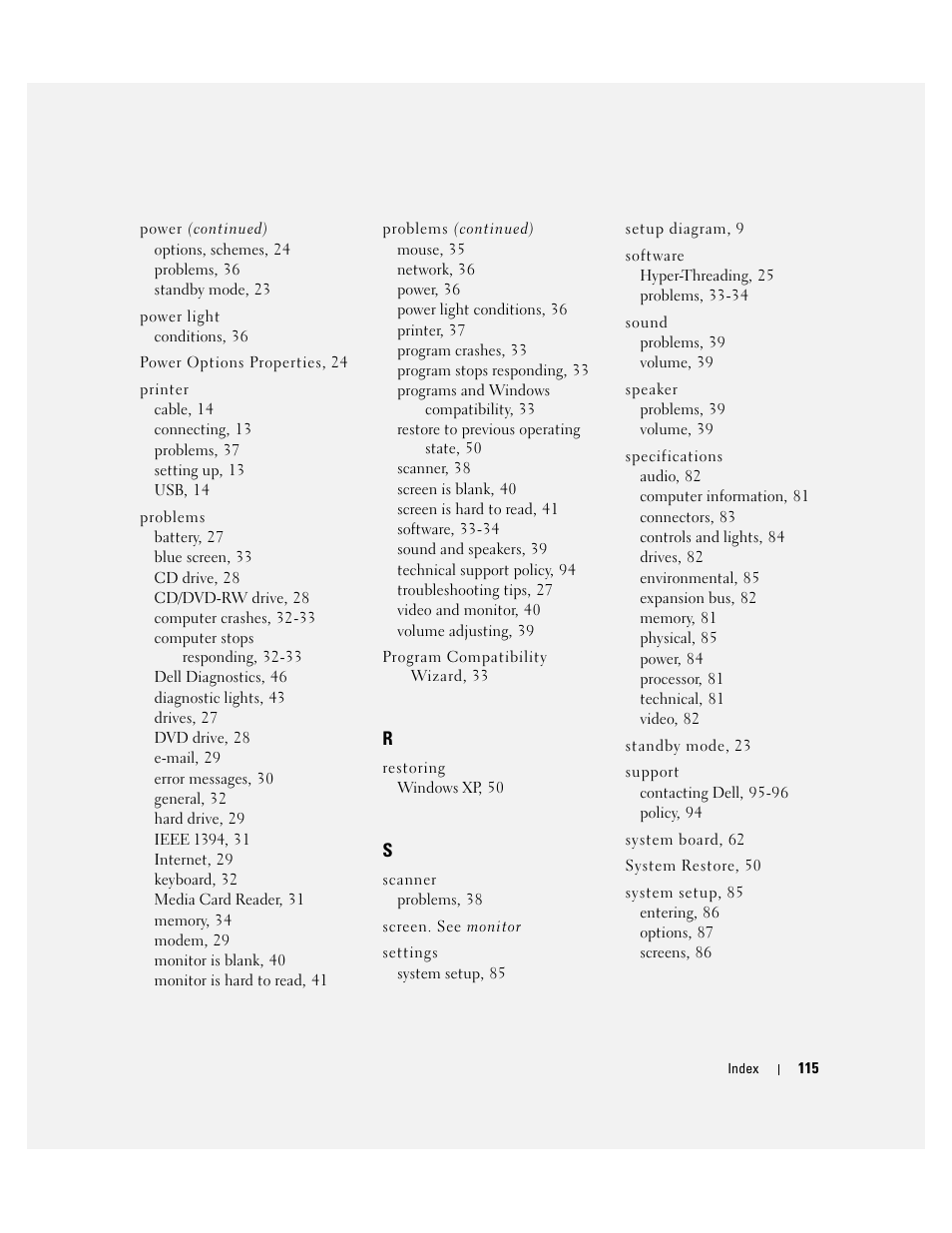 Dell Dimension 4700C User Manual | Page 115 / 116