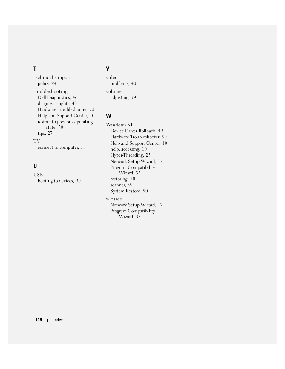 Dell Dimension 4700C User Manual | Page 116 / 116