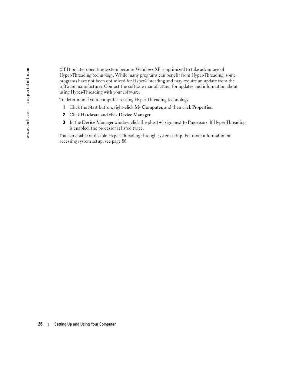 Dell Dimension 4700C User Manual | Page 26 / 116