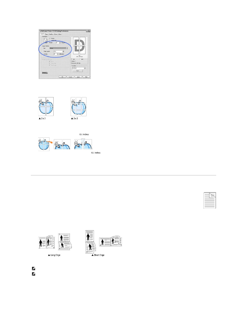 Printing on both sides of paper (manual duplex), Printing on both sides of paper (manual, Duplex) | Dell 1110 Laser Mono Printer User Manual | Page 26 / 47