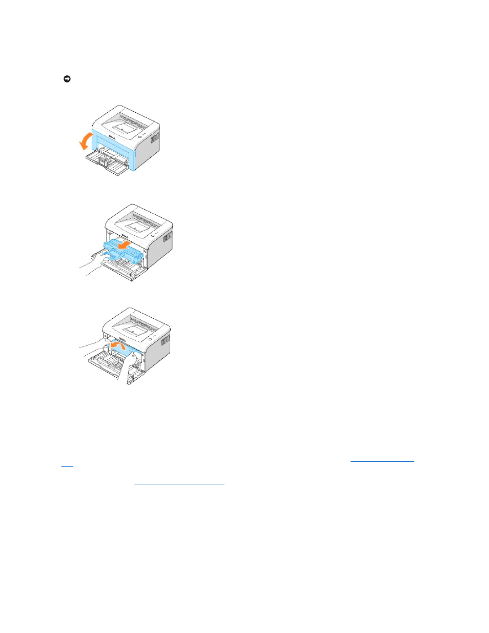 Fuser area jam, Tips for avoiding paper jams | Dell 1110 Laser Mono Printer User Manual | Page 42 / 47