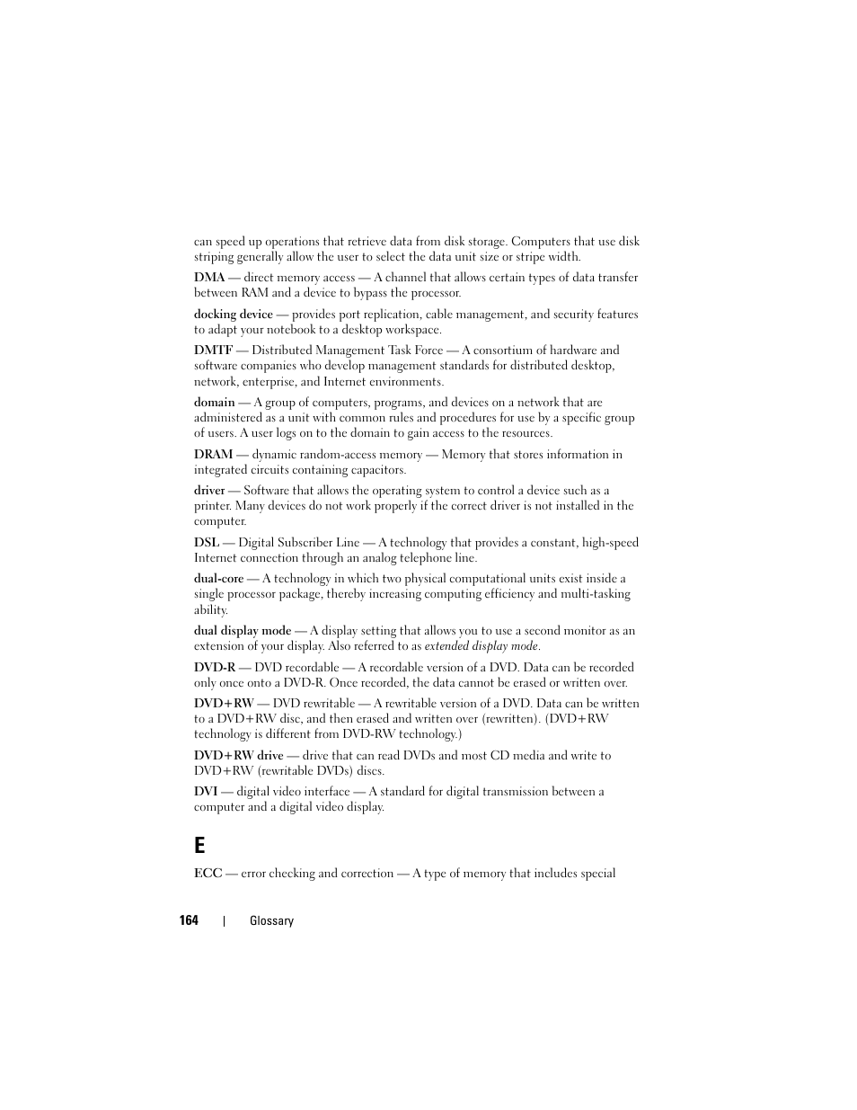 Dell Latitude D530 (Early 2008) User Manual | Page 164 / 176
