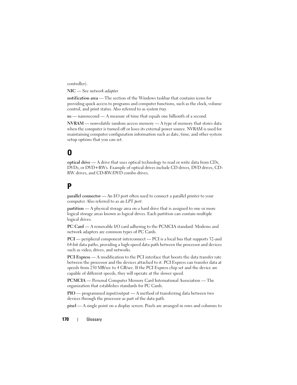 Dell Latitude D530 (Early 2008) User Manual | Page 170 / 176