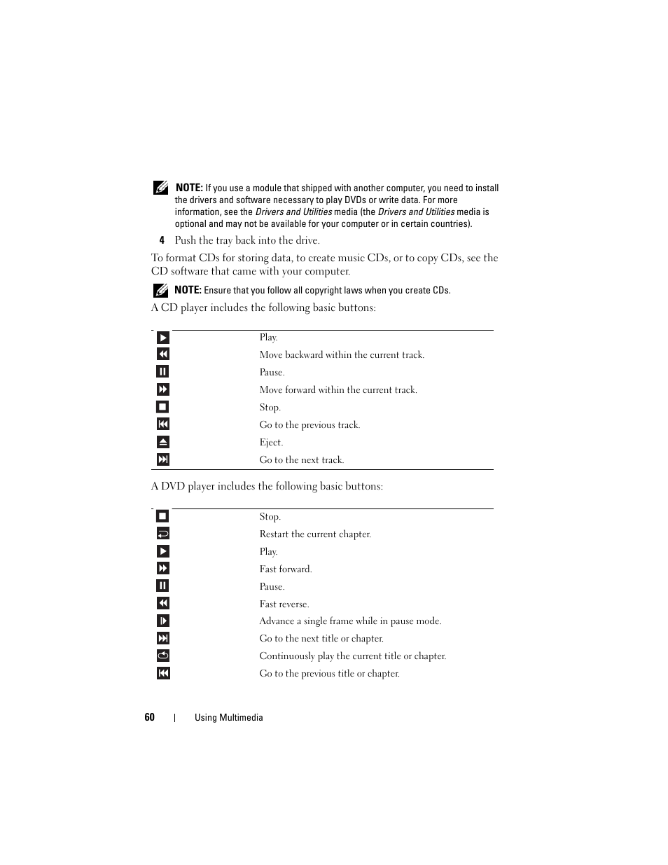 Dell Latitude D530 (Early 2008) User Manual | Page 60 / 176