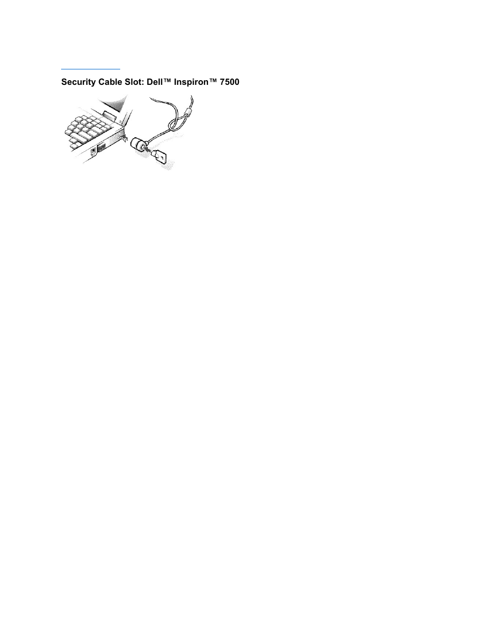 Security cable slot: dell™ inspiron™ 7500 | Dell Inspiron 7500 User Manual | Page 140 / 165