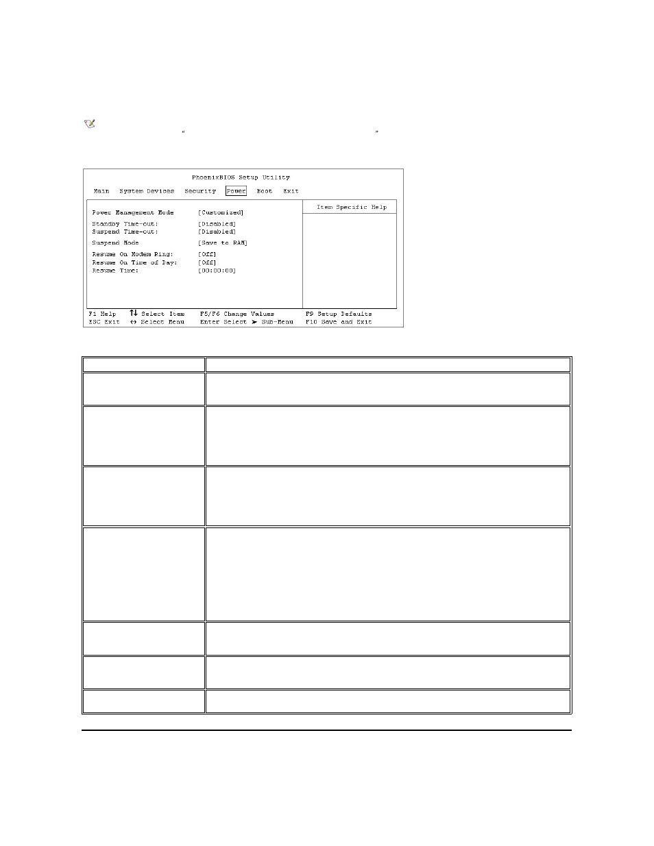 Power menu, Boot menu | Dell Inspiron 7500 User Manual | Page 144 / 165