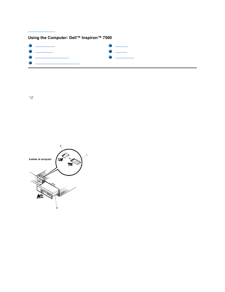 Using the computer: dell™ inspiron™ 7500 | Dell Inspiron 7500 User Manual | Page 15 / 165