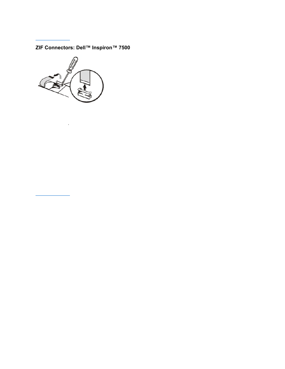 Zif connectors: dell™ inspiron™ 7500 | Dell Inspiron 7500 User Manual | Page 165 / 165