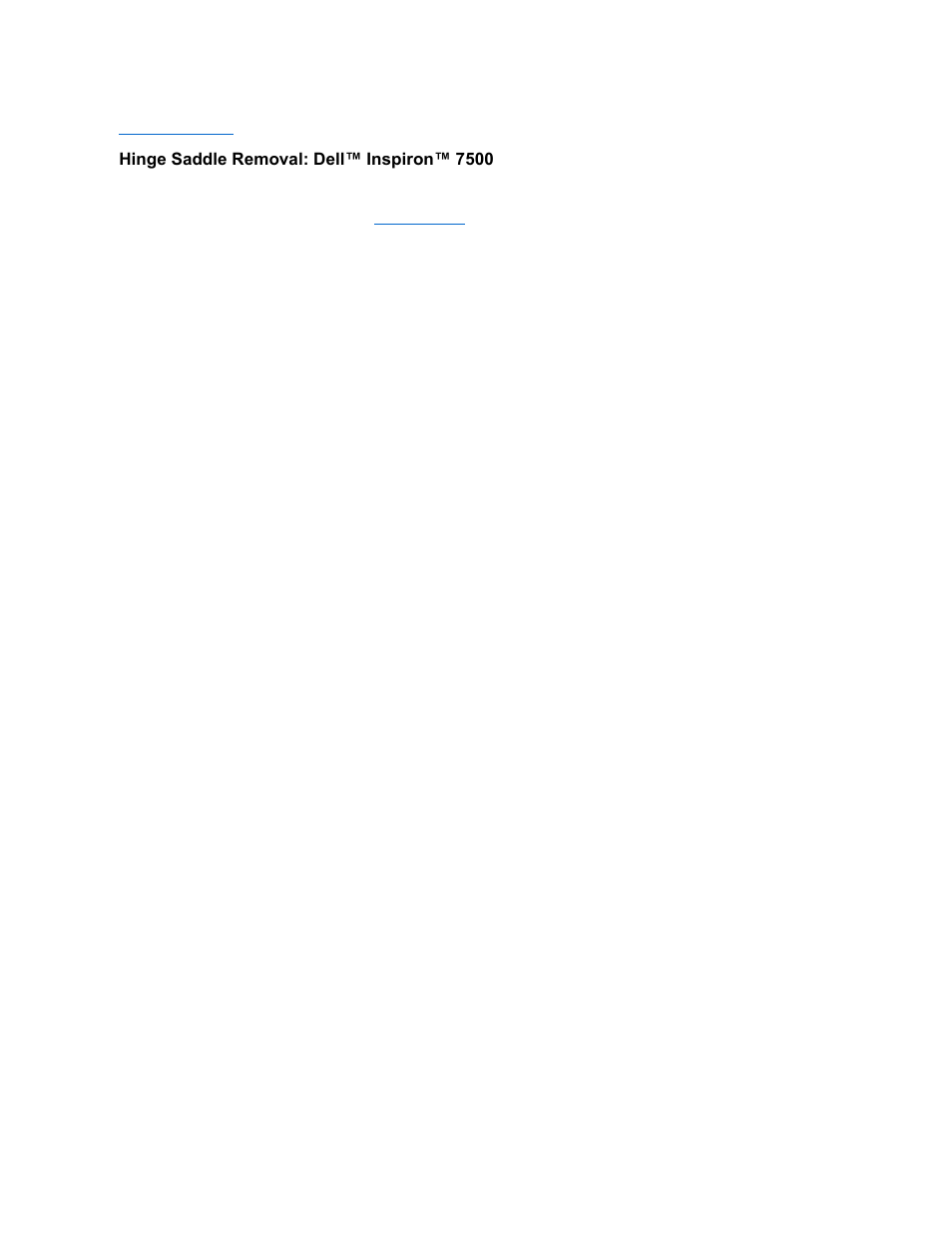 Hinge saddle removal: dell™ inspiron™ 7500 | Dell Inspiron 7500 User Manual | Page 53 / 165