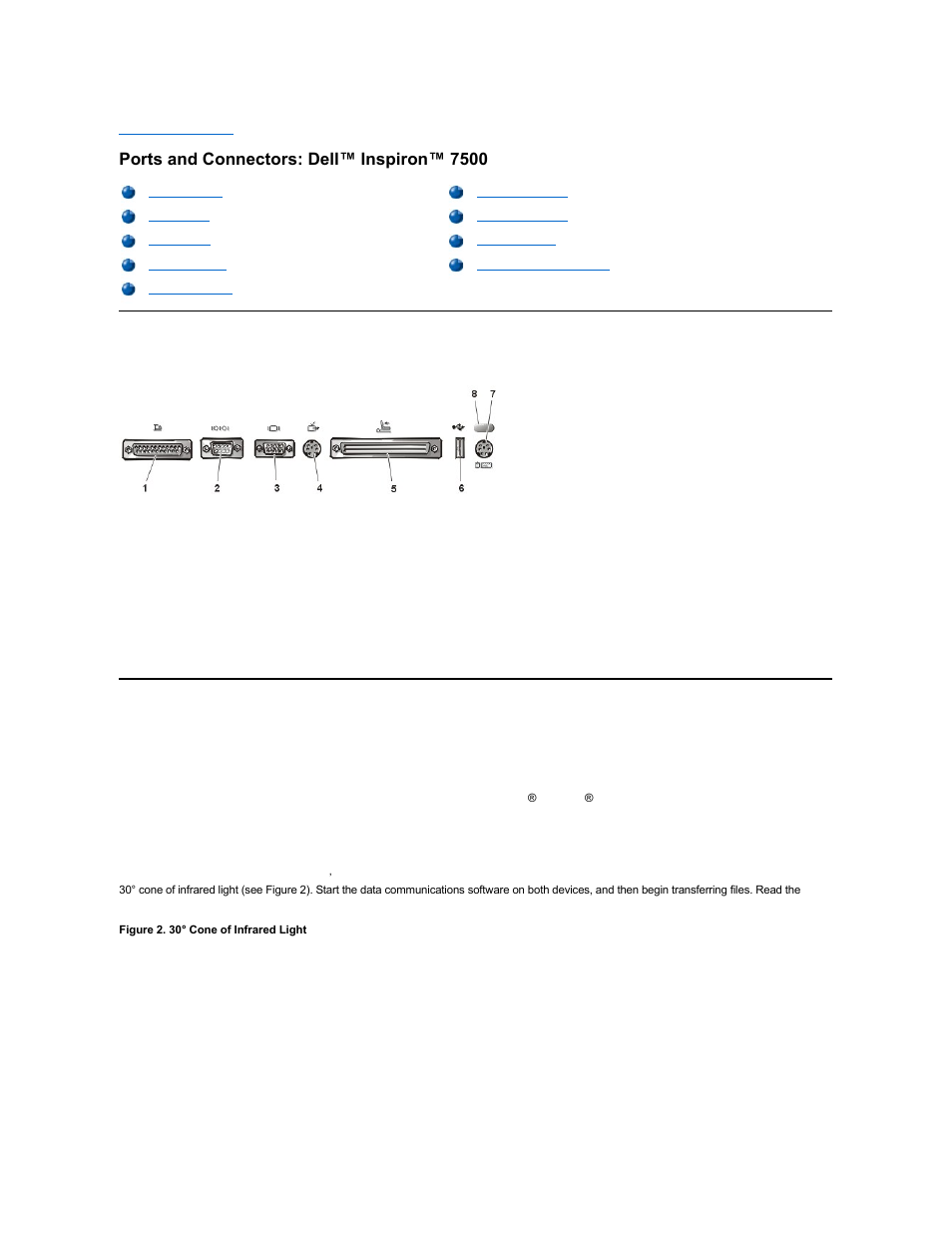 Ports and connectors: dell™ inspiron™ 7500 | Dell Inspiron 7500 User Manual | Page 91 / 165