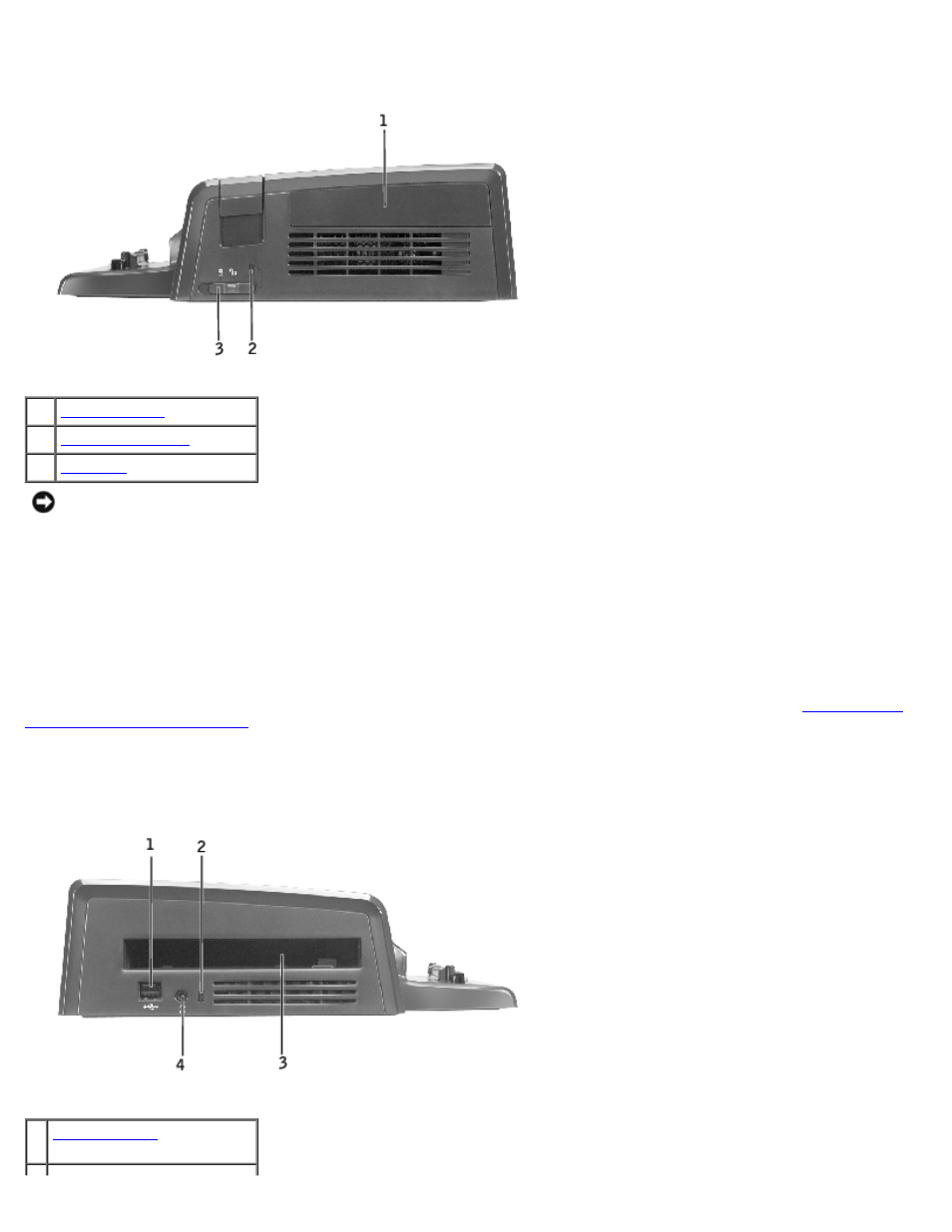 Right view, Left view | Dell D/Dock Expansion-Station User Manual | Page 5 / 37