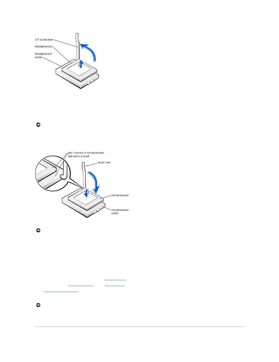 Installing the microprocessor | Dell Dimension 4400 User Manual | Page 20 / 59