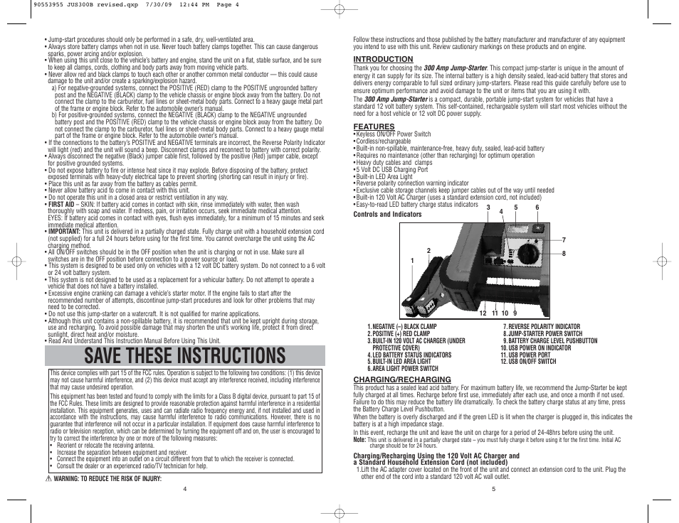 Save these instructions | Black & Decker 90553955 User Manual | Page 3 / 8