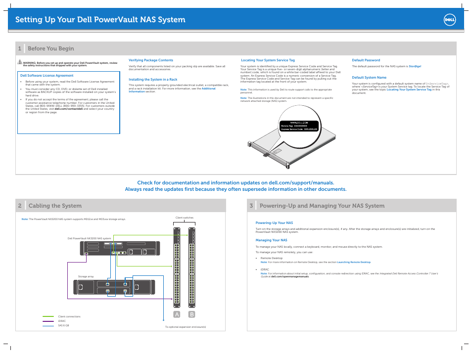 Dell PowerVault NX3200 User Manual | 2 pages