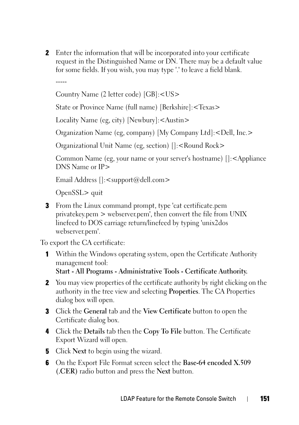 Dell KVM 2161DS User Manual | Page 167 / 244