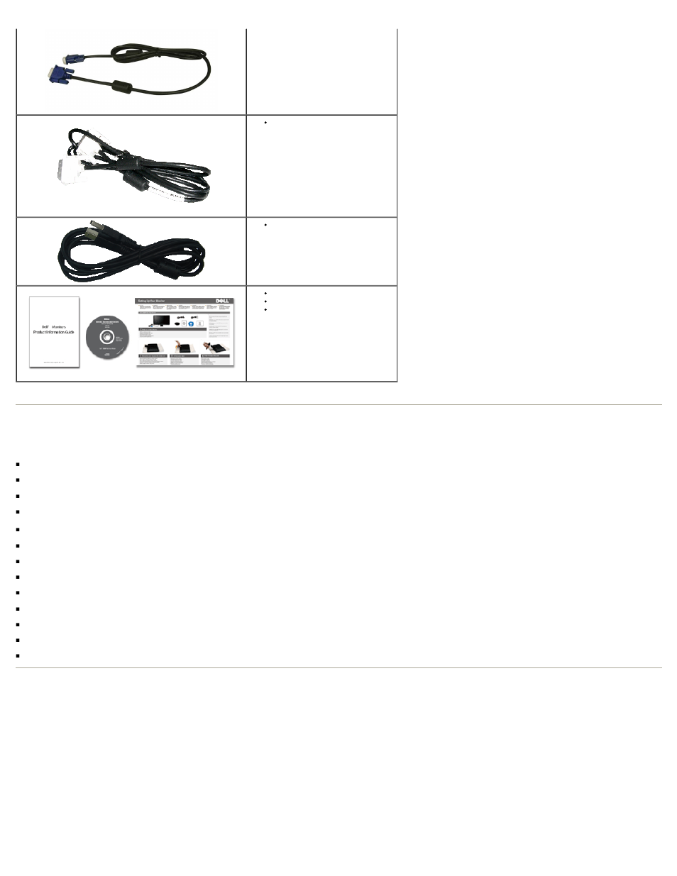 Product features, Identifying parts and controls, Identifying parts and features front view | Dell P190s Monitor User Manual | Page 29 / 37