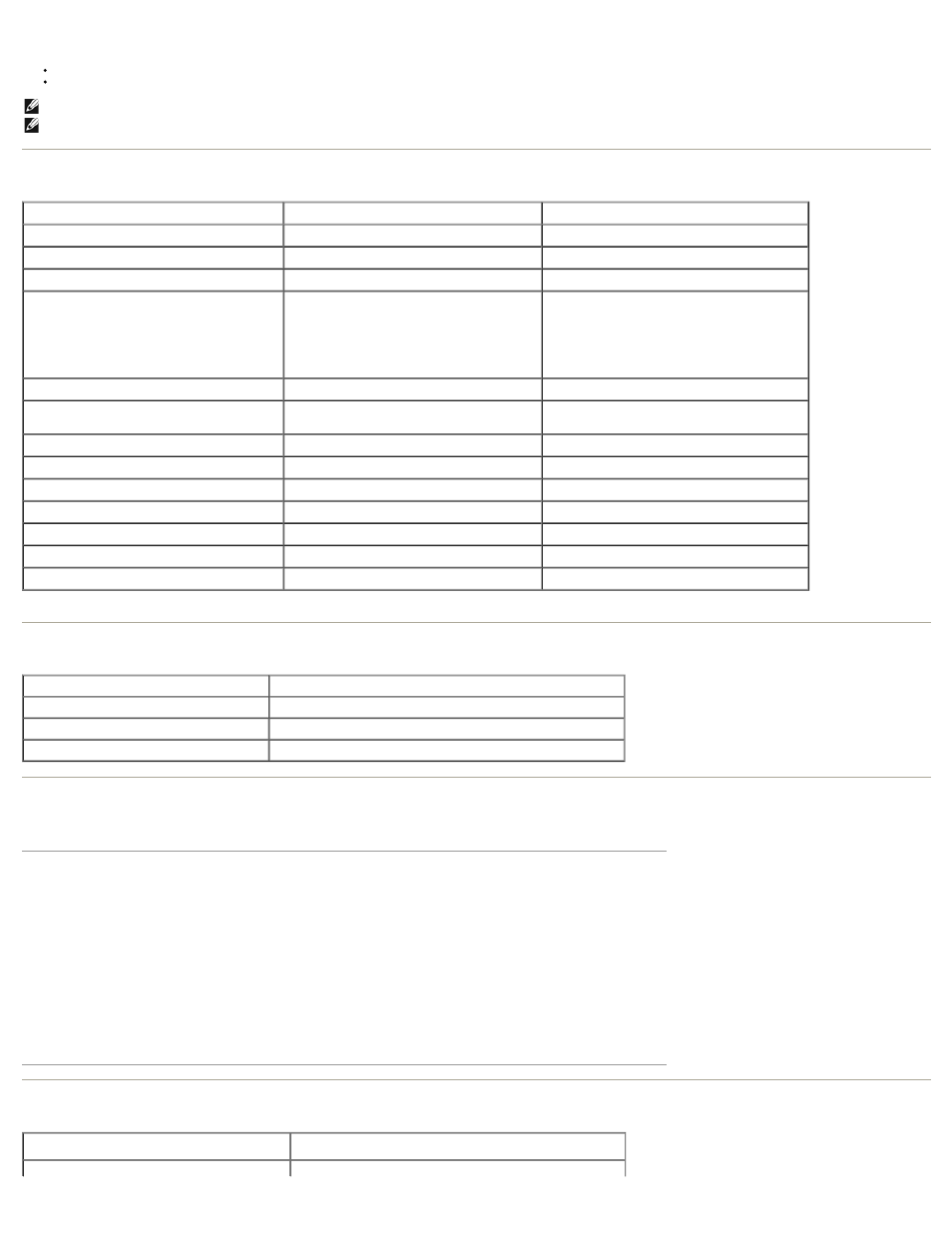 Flat panel specifications, Resolution, Preset display modes | Electrical | Dell P190s Monitor User Manual | Page 34 / 37