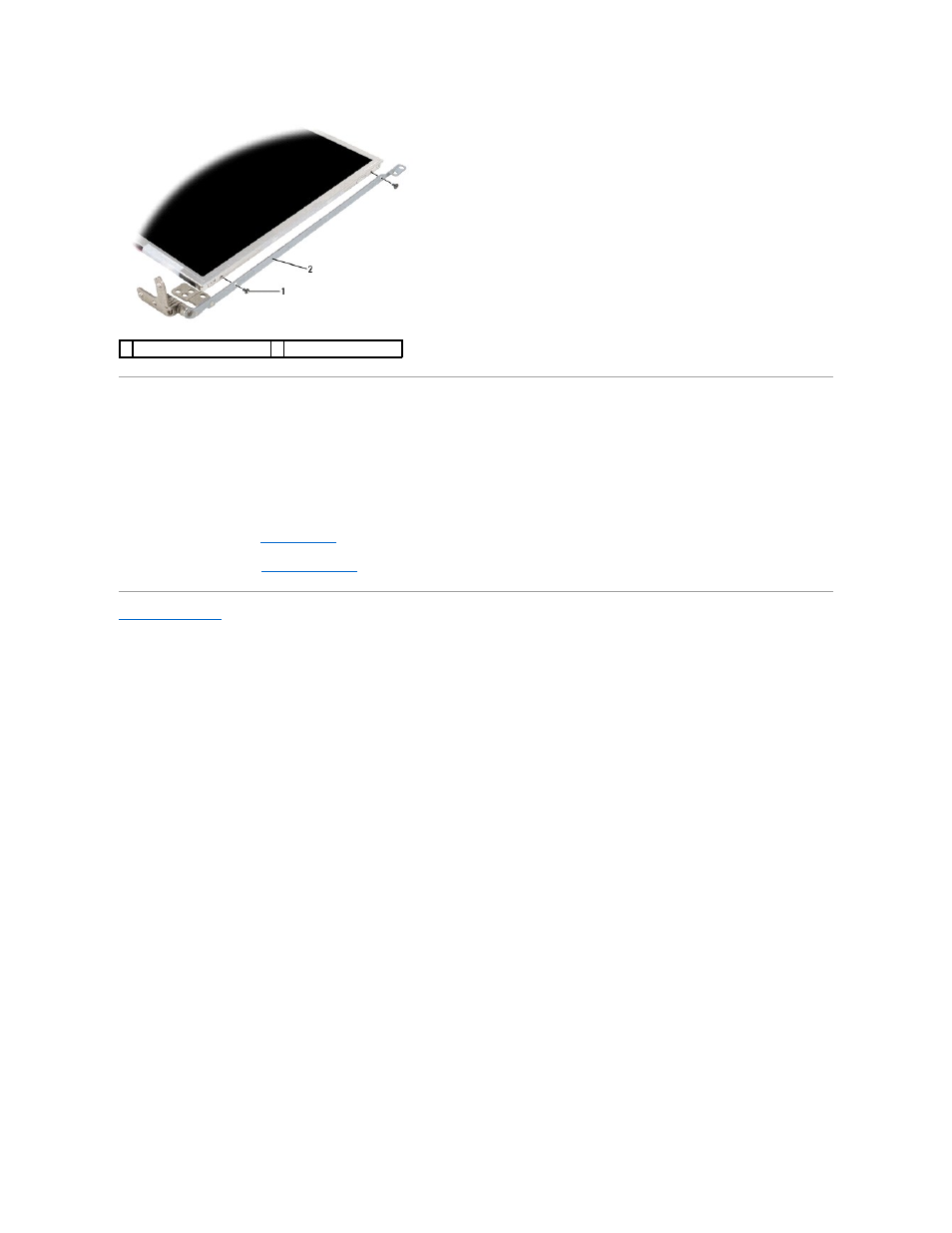 Replacing the display panel bracket | Dell Vostro 1200 (Early 2009) User Manual | Page 16 / 41