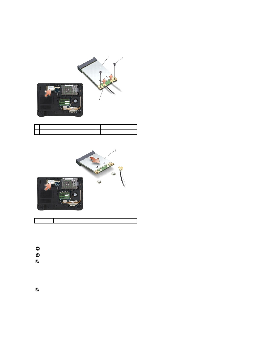 Replacing a wlan card | Dell Vostro 1200 (Early 2009) User Manual | Page 28 / 41