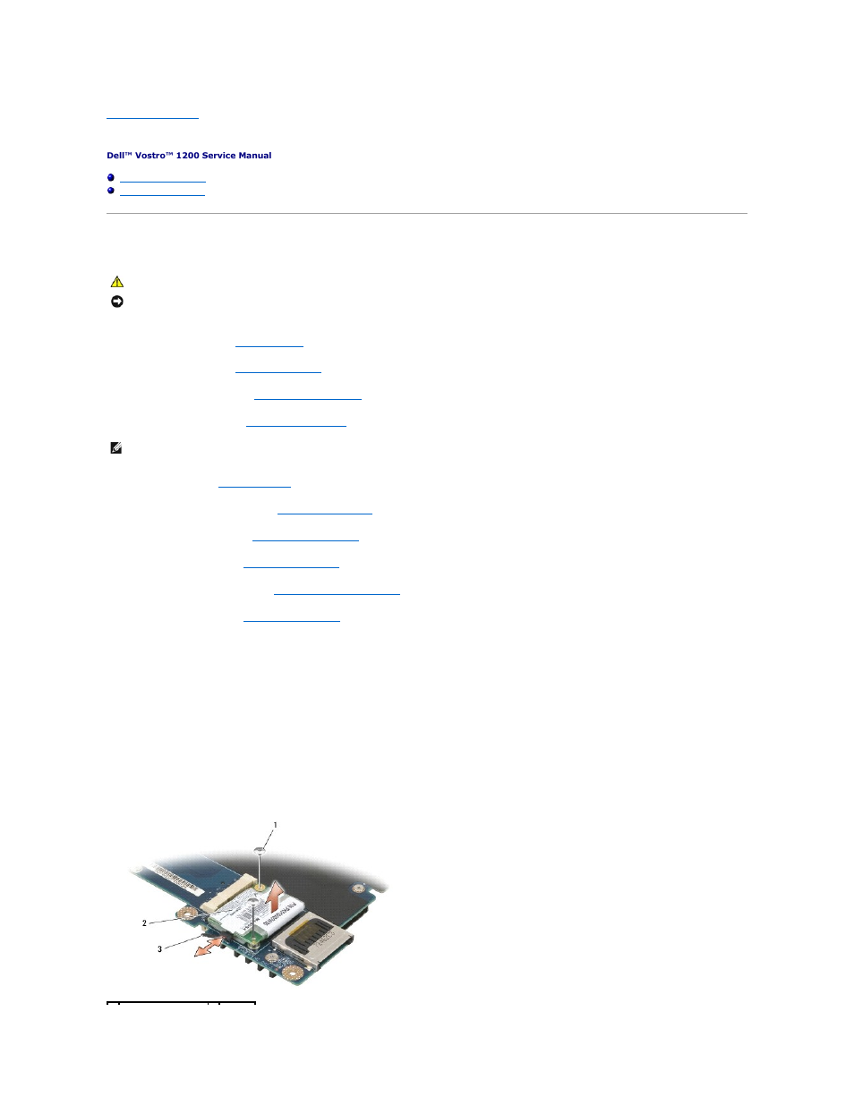 Modem, Removing the modem | Dell Vostro 1200 (Early 2009) User Manual | Page 30 / 41