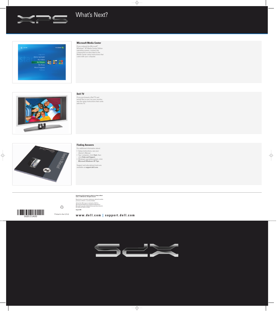 What’s next | Dell XPS 200 User Manual | Page 2 / 2