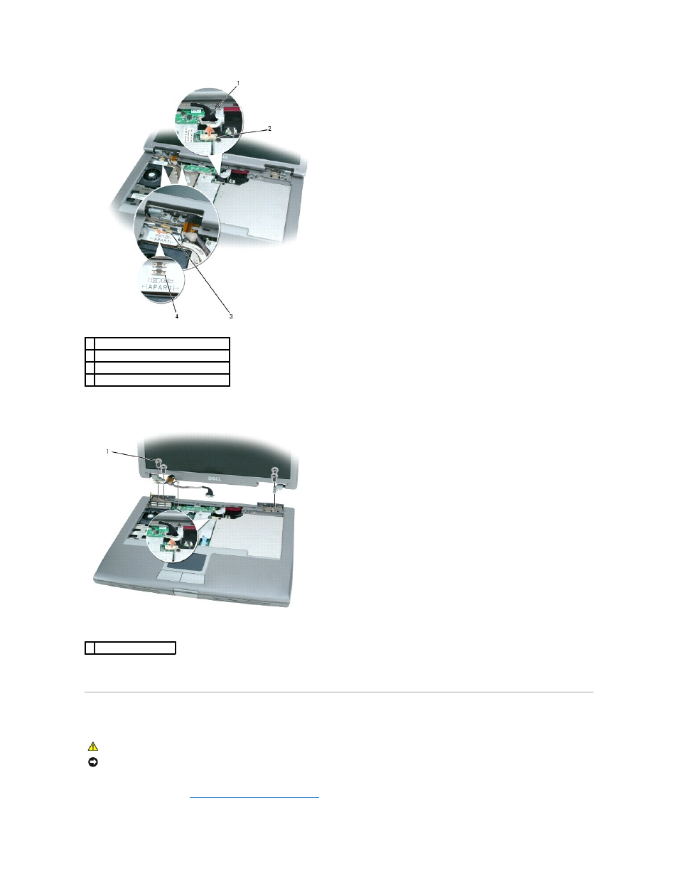 Display bezel | Dell Latitude D510 User Manual | Page 13 / 42