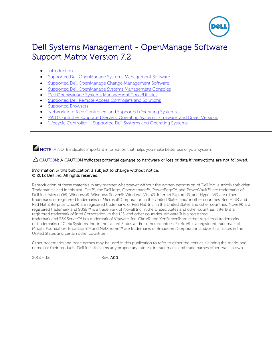 Dell POWEREDGE M1000E User Manual | 58 pages