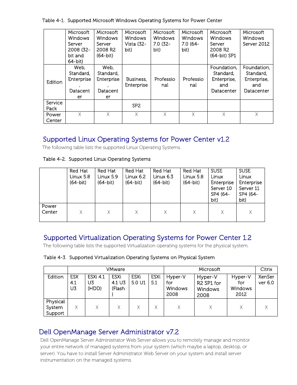 Dell openmanage server administrator v7.2 | Dell POWEREDGE M1000E User Manual | Page 27 / 58