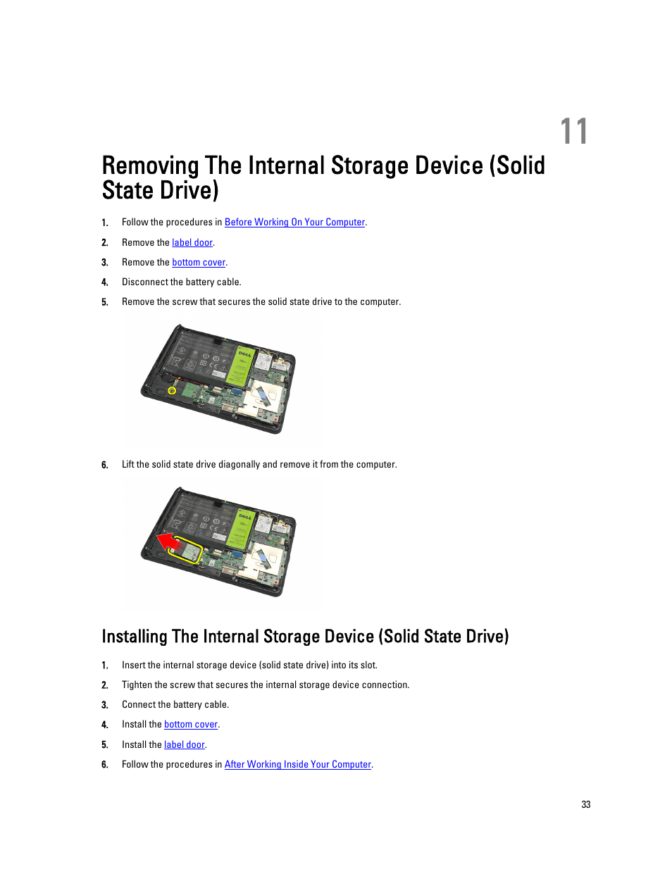 Dell Latitude ST (Late 2011) User Manual | Page 33 / 65