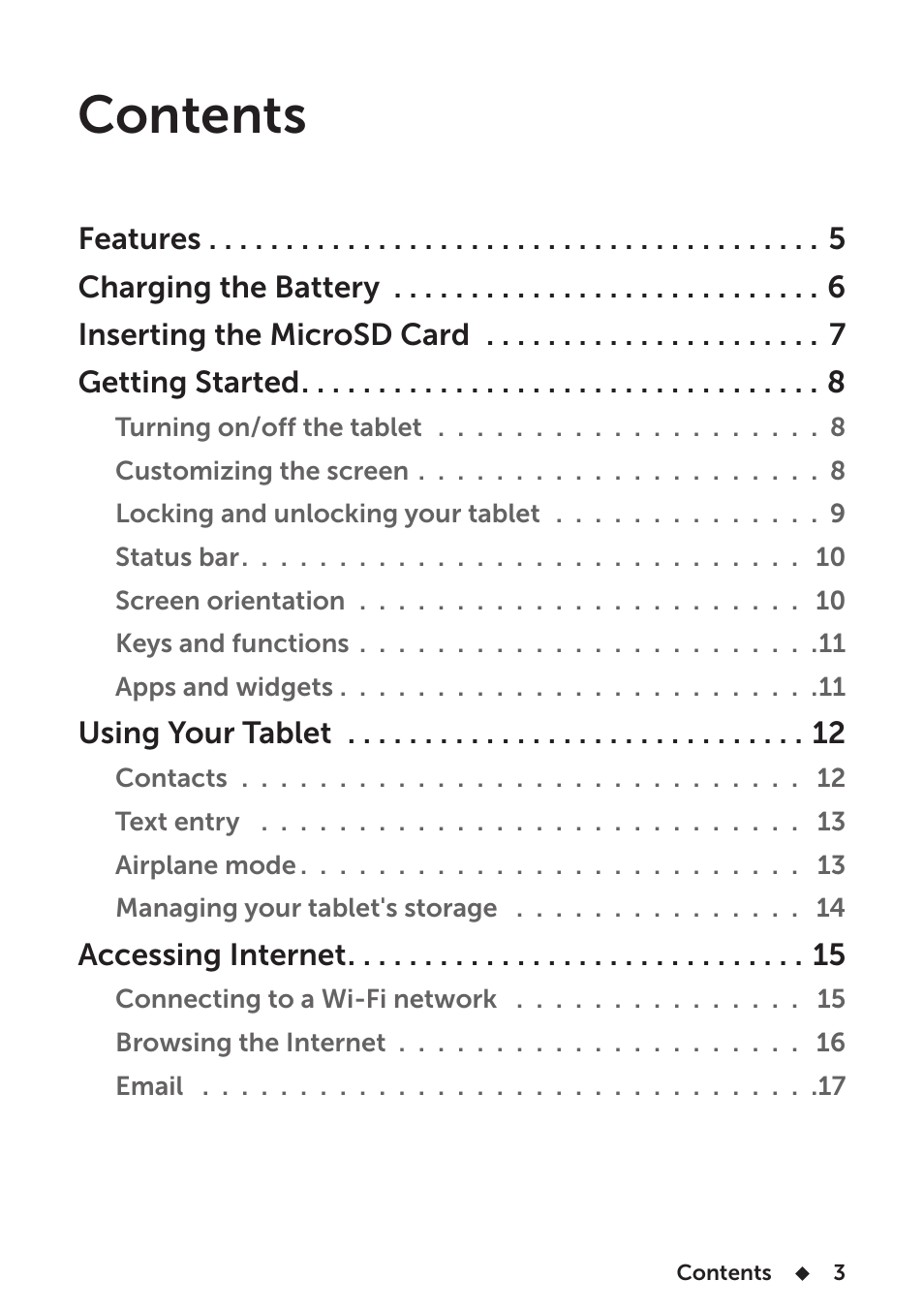 Dell Venue 7 3736 China Only User Manual | Page 3 / 26