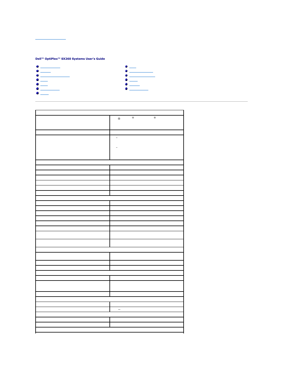 Technical specifications | Dell OptiPlex SX260 User Manual | Page 104 / 116