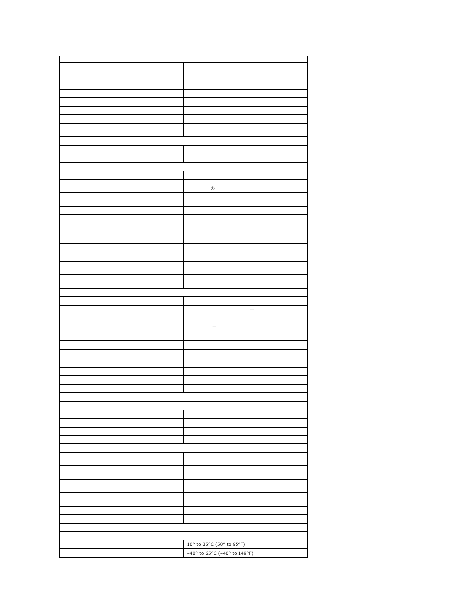 Key combinations, Controls and lights, Power | Physical, Environmental | Dell OptiPlex SX260 User Manual | Page 105 / 116