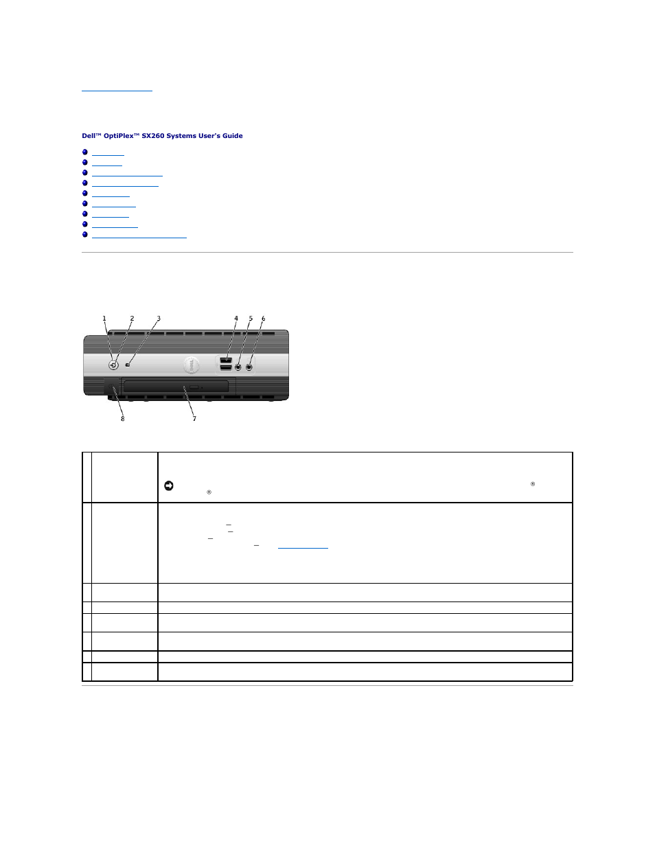 About your computer, Front view, Back view | Dell OptiPlex SX260 User Manual | Page 12 / 116