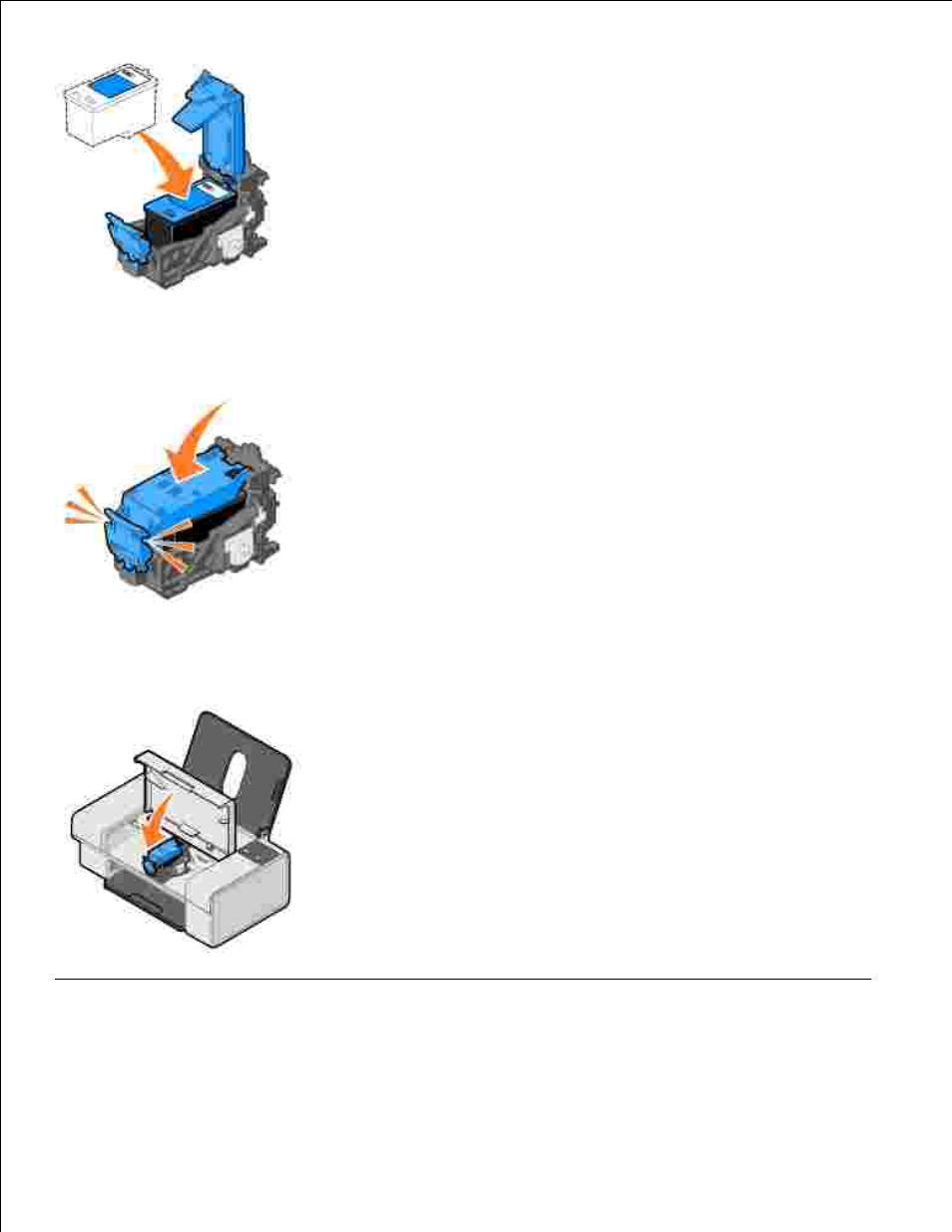 Aligning an ink cartridge | Dell 725 Personal Inkjet Printer User Manual | Page 15 / 59