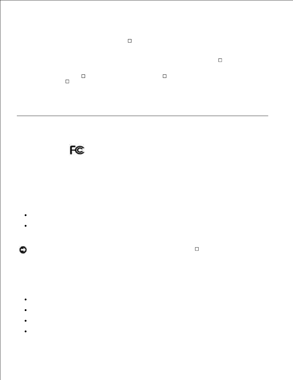 Fcc notices (u.s. only), Fcc, class b | Dell 725 Personal Inkjet Printer User Manual | Page 45 / 59