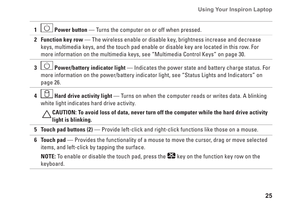 Dell Inspiron 11z (1121, Late 2010) User Manual | Page 27 / 86