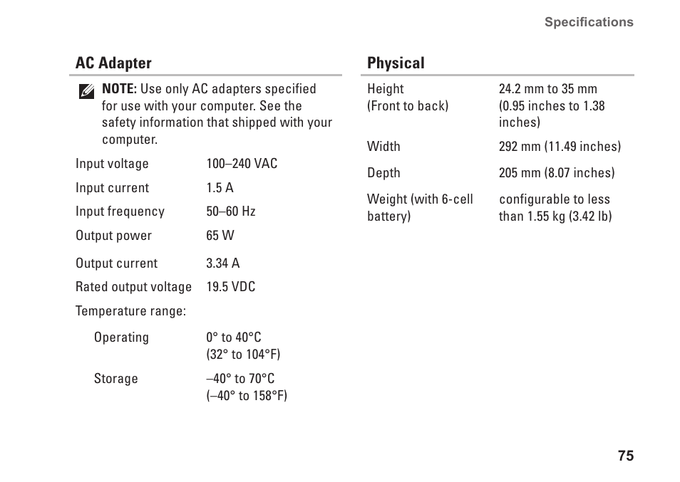 Dell Inspiron 11z (1121, Late 2010) User Manual | Page 77 / 86