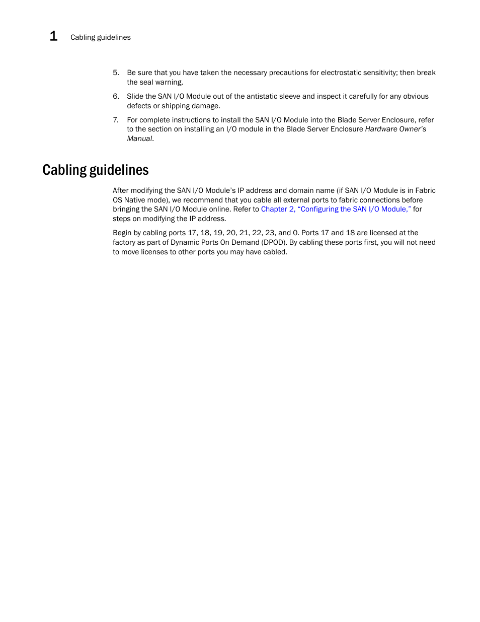 Cabling guidelines | Dell PowerEdge M600 User Manual | Page 18 / 48