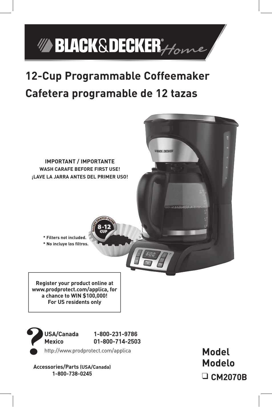 Black & Decker CM2070B User Manual | 15 pages