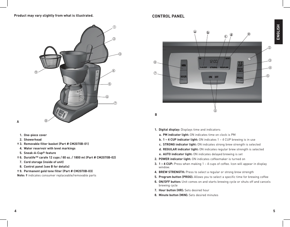 Black & Decker CM2070B User Manual | Page 3 / 15