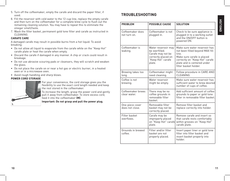 Troubleshooting | Black & Decker CM2070B User Manual | Page 6 / 15