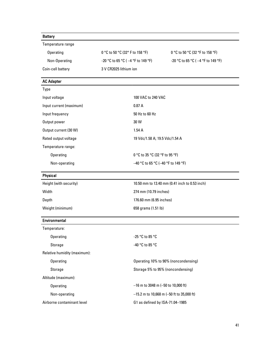 Dell Latitude 10 (Late 2012) User Manual | Page 41 / 43