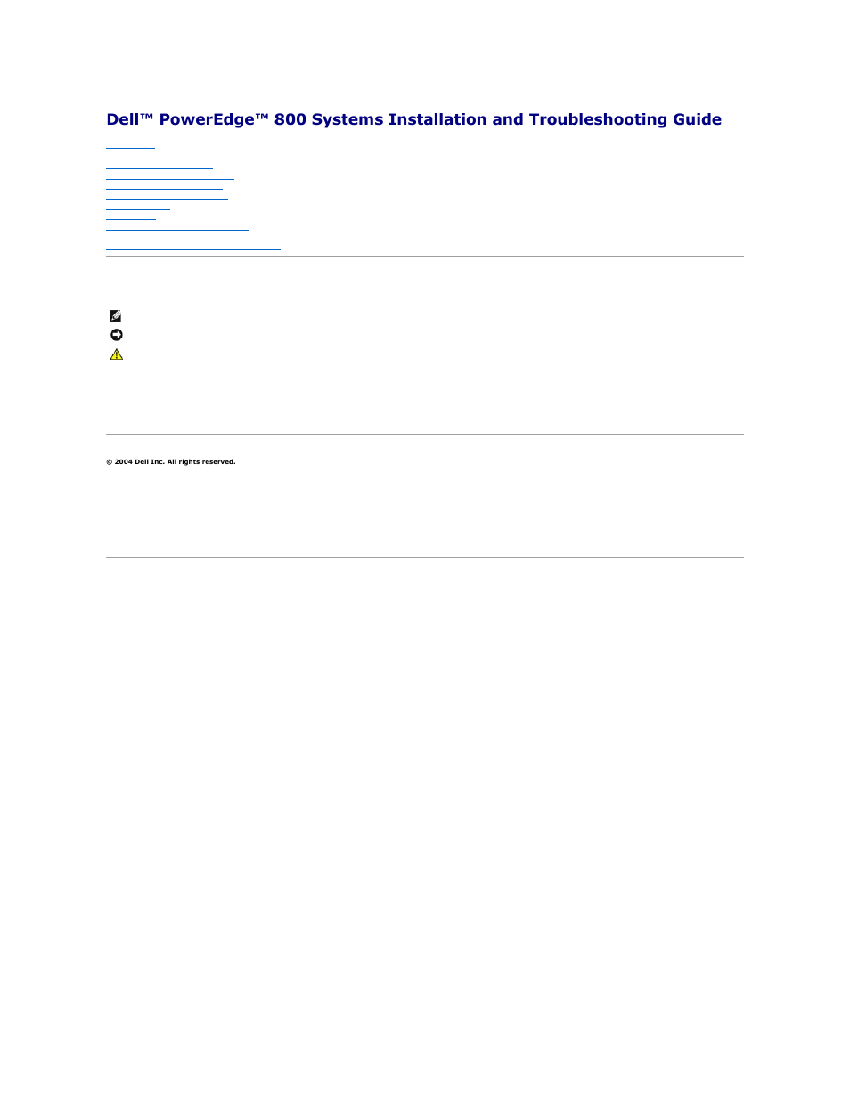 Dell PowerEdge 800 User Manual | 87 pages
